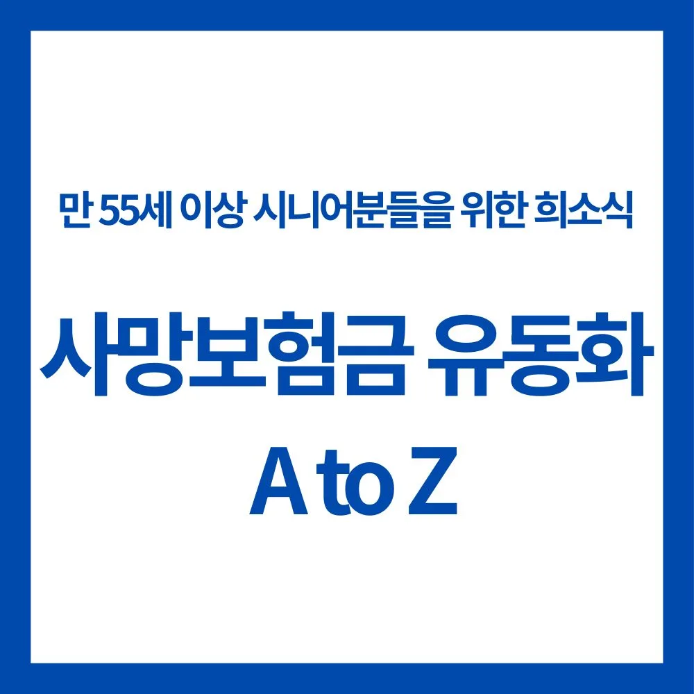 사망보험금 유동화