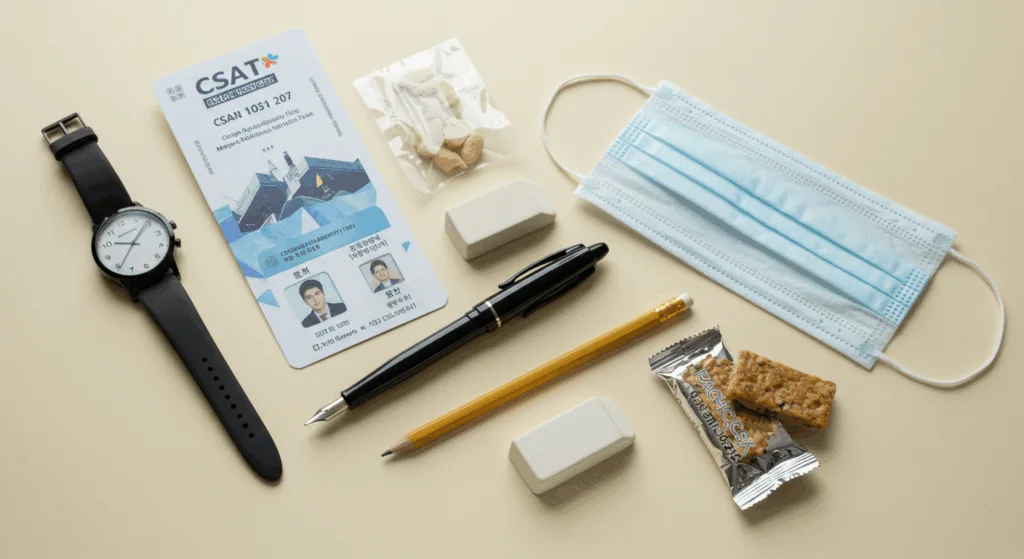 025학년도 수능일, 준비 전략과 이후 단계별 가이드 2 수능시험 준비물