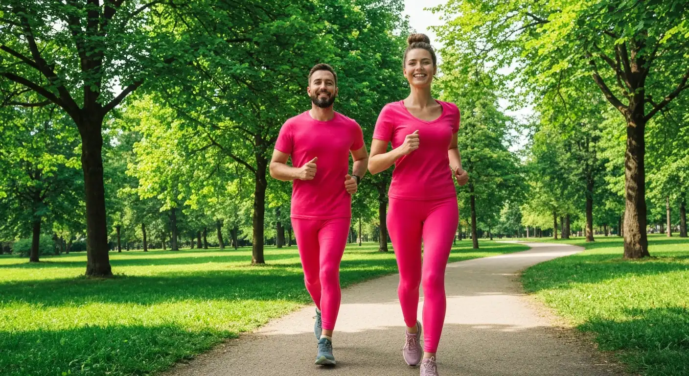 행복하게 조깅하는 100세 건강 루틴 한국인 노부부