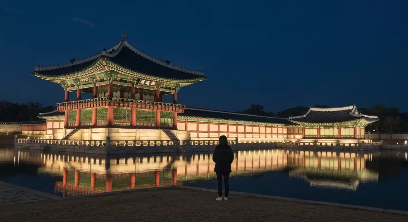 경회루 LED 조명 야경