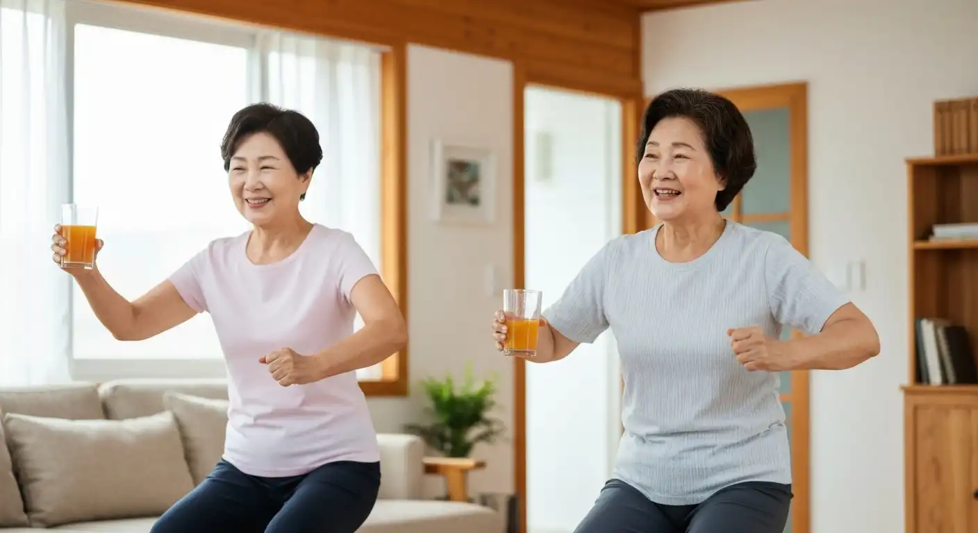 근감소증 예방을 위한 건강한 노년층 부부의 활동