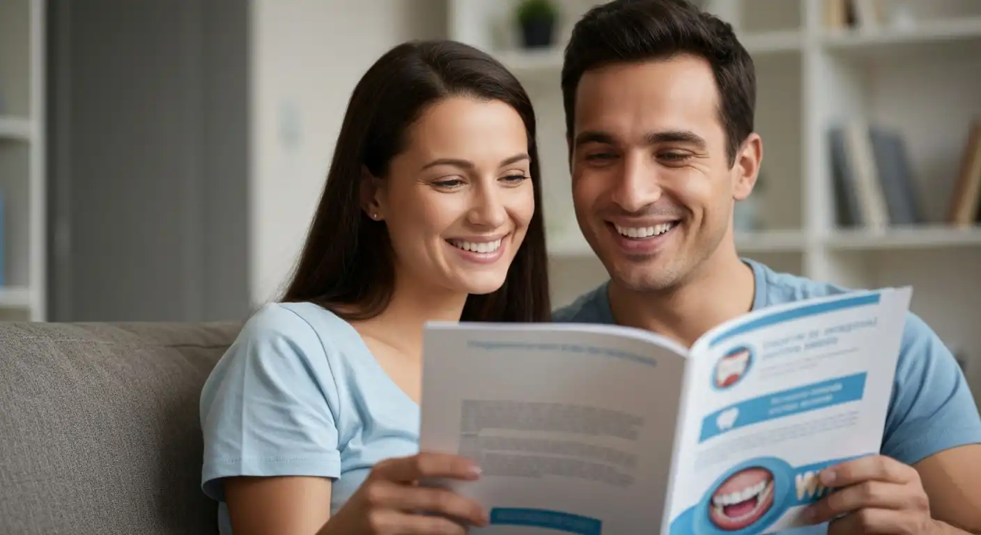 웃고 있는 노인 틀니 건강보험 혜택을 받은 한국 노부부