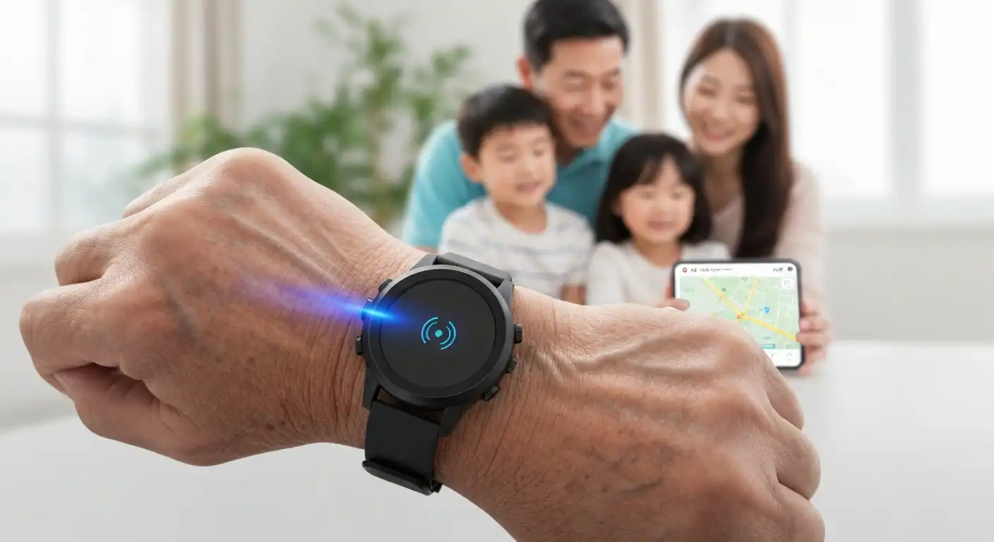 GPS 배회감지기를 착용한 실종노인 발생예방 및 찾기 사업을 돕는 한국인 노년 남성