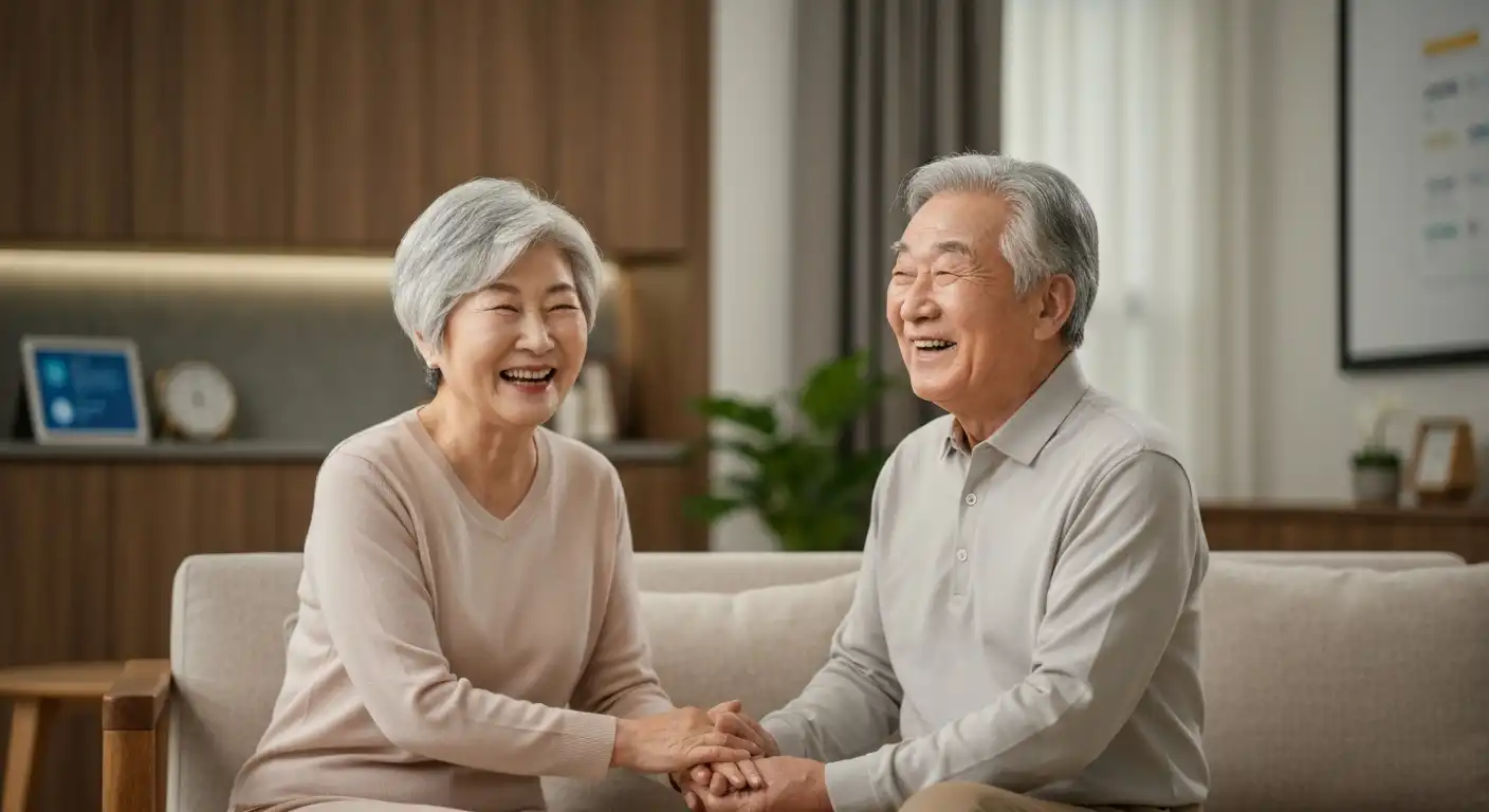 행복하게 집에서 지내는 지역사회 통합돌봄 어르신 부부