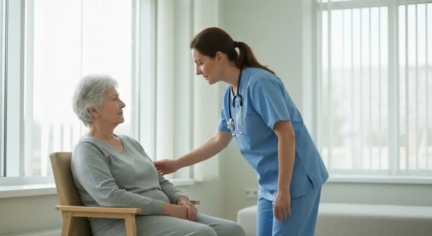 전문 의료진이 치매안심병원 운영 지원으로 환자를 돌보는 모습