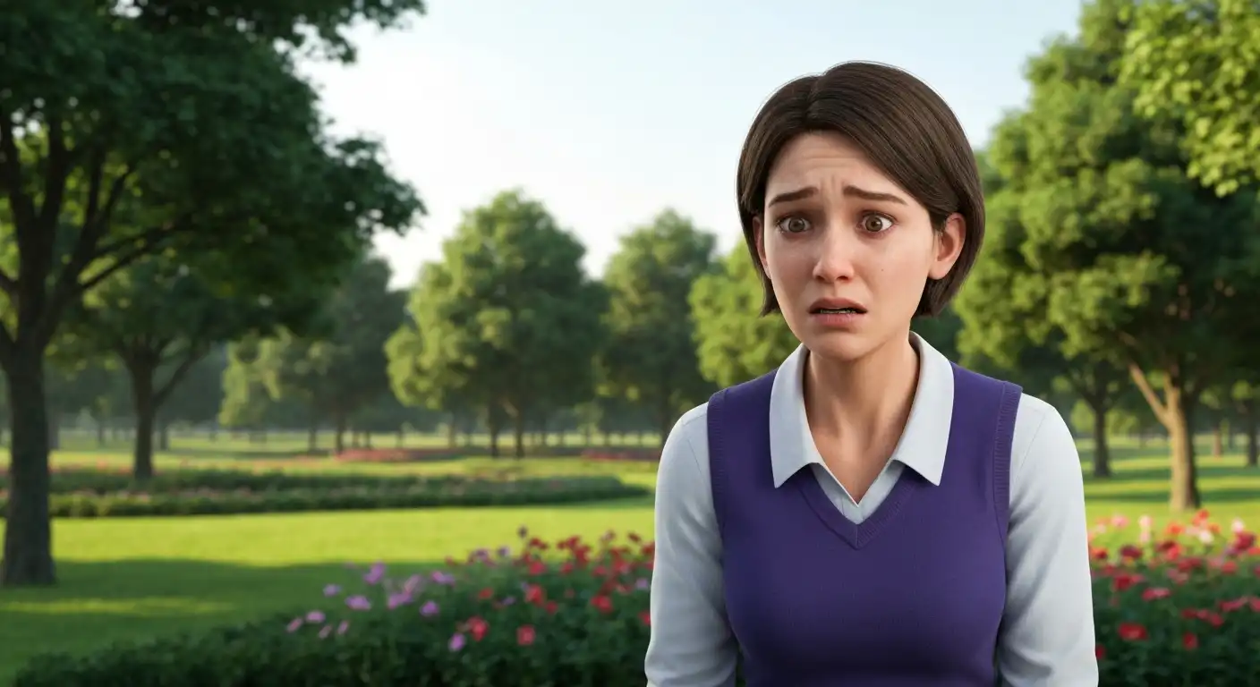 허리 척추관 협착증으로 힘겹게 걷는 한국인 노인