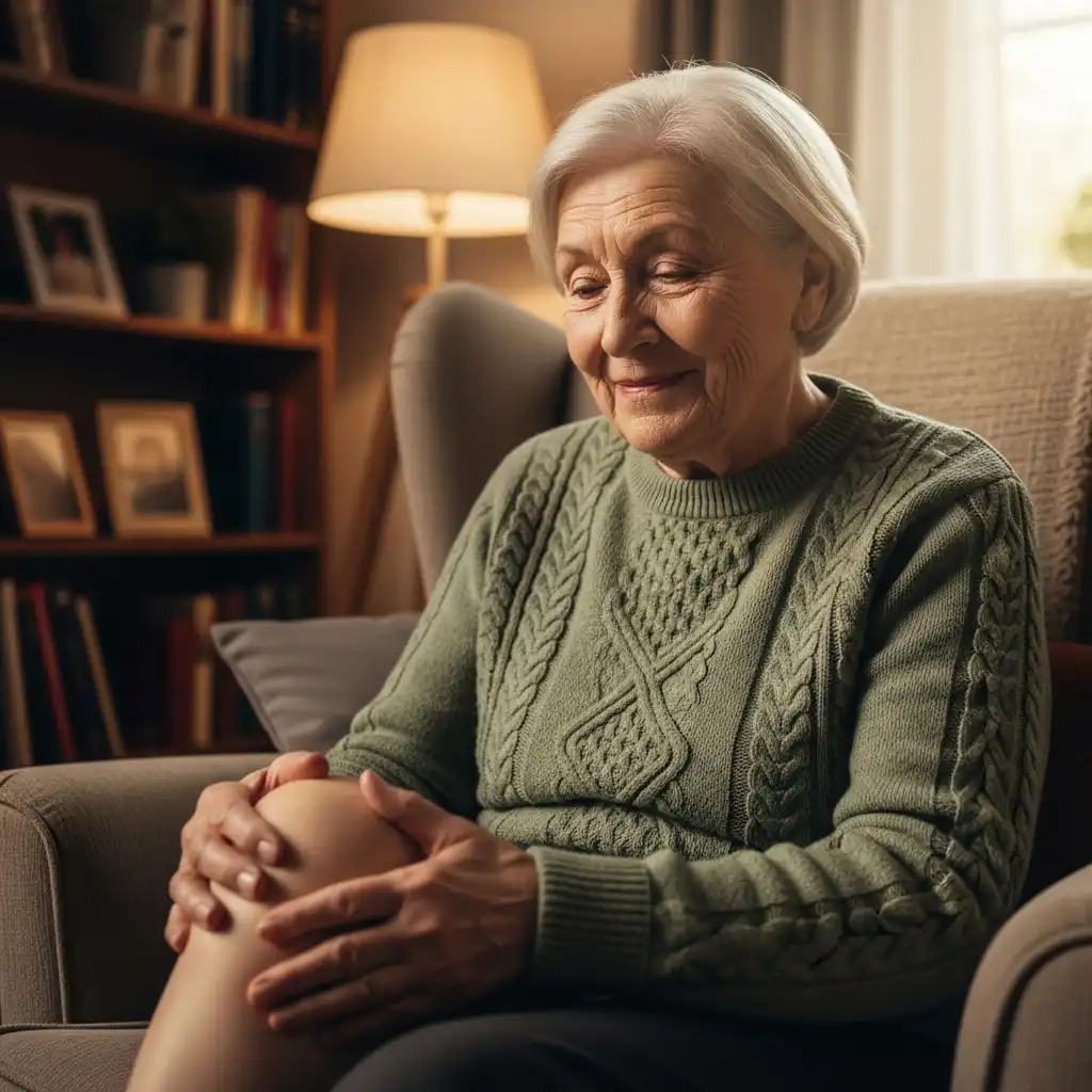 관절염 무릎 통증 완화를 위한 마사지