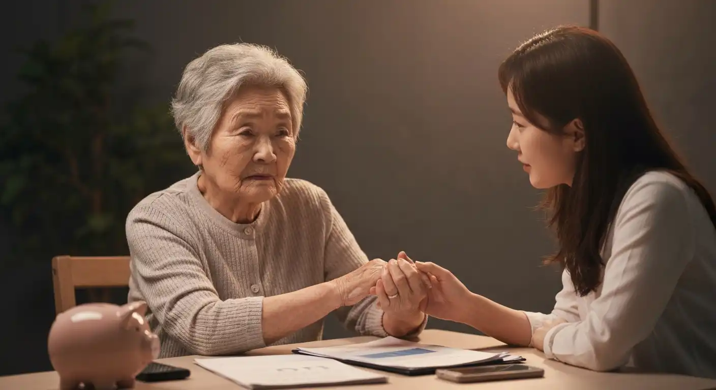 치매 재산관리지원서비스 시범사업을 안내하는 모습