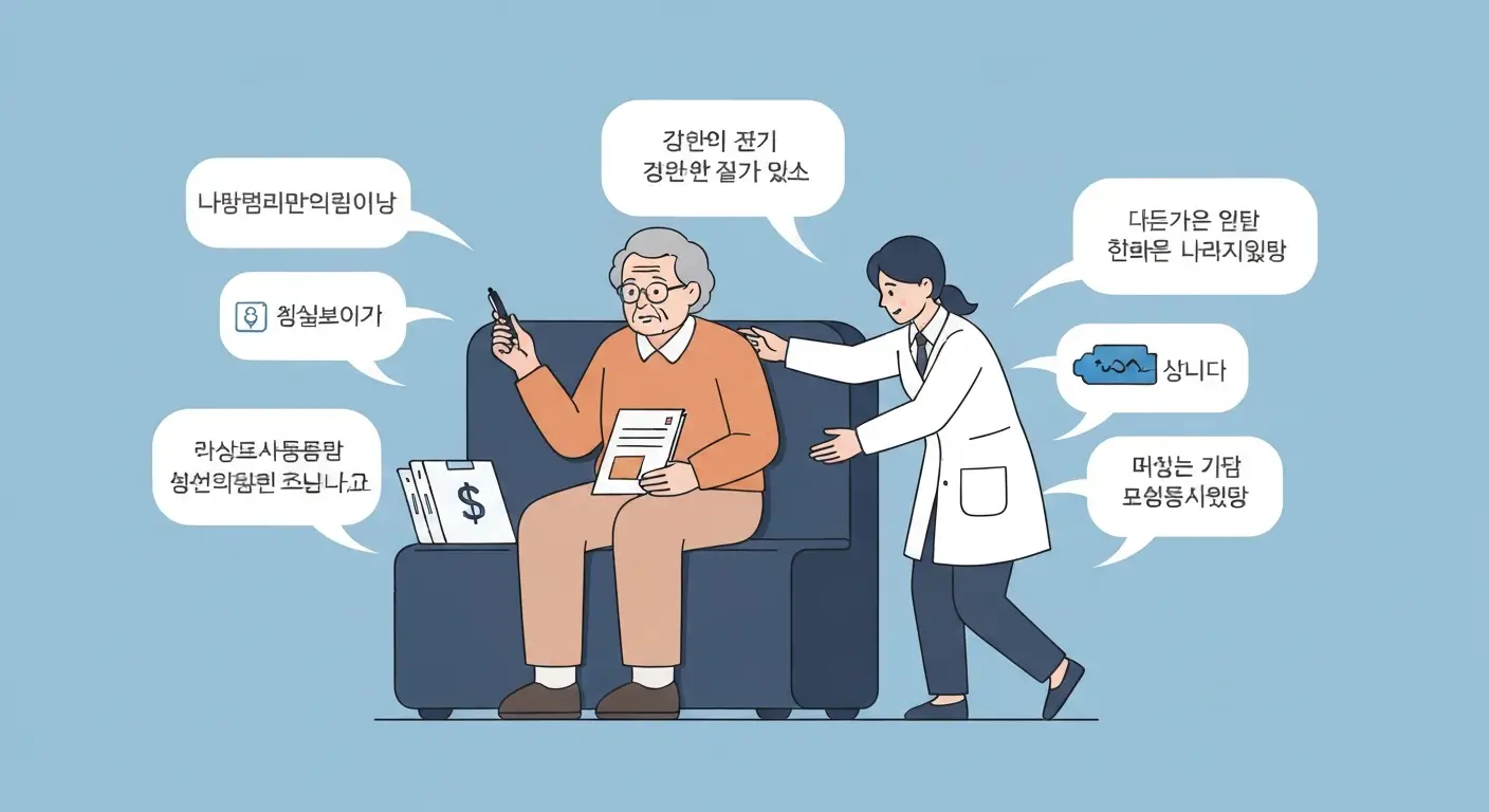 치매 공공후견사업을 통해 다양한 도움을 받는 치매 어르신