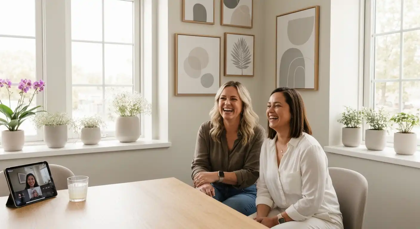 독거노인 종합지원 서비스로 미소 짓는 어르신과 생활관리사