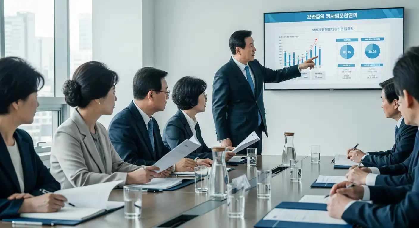 기초생활수급 노인 의료급여에 대한 정책을 논의하는 아시아계 정부 관계자