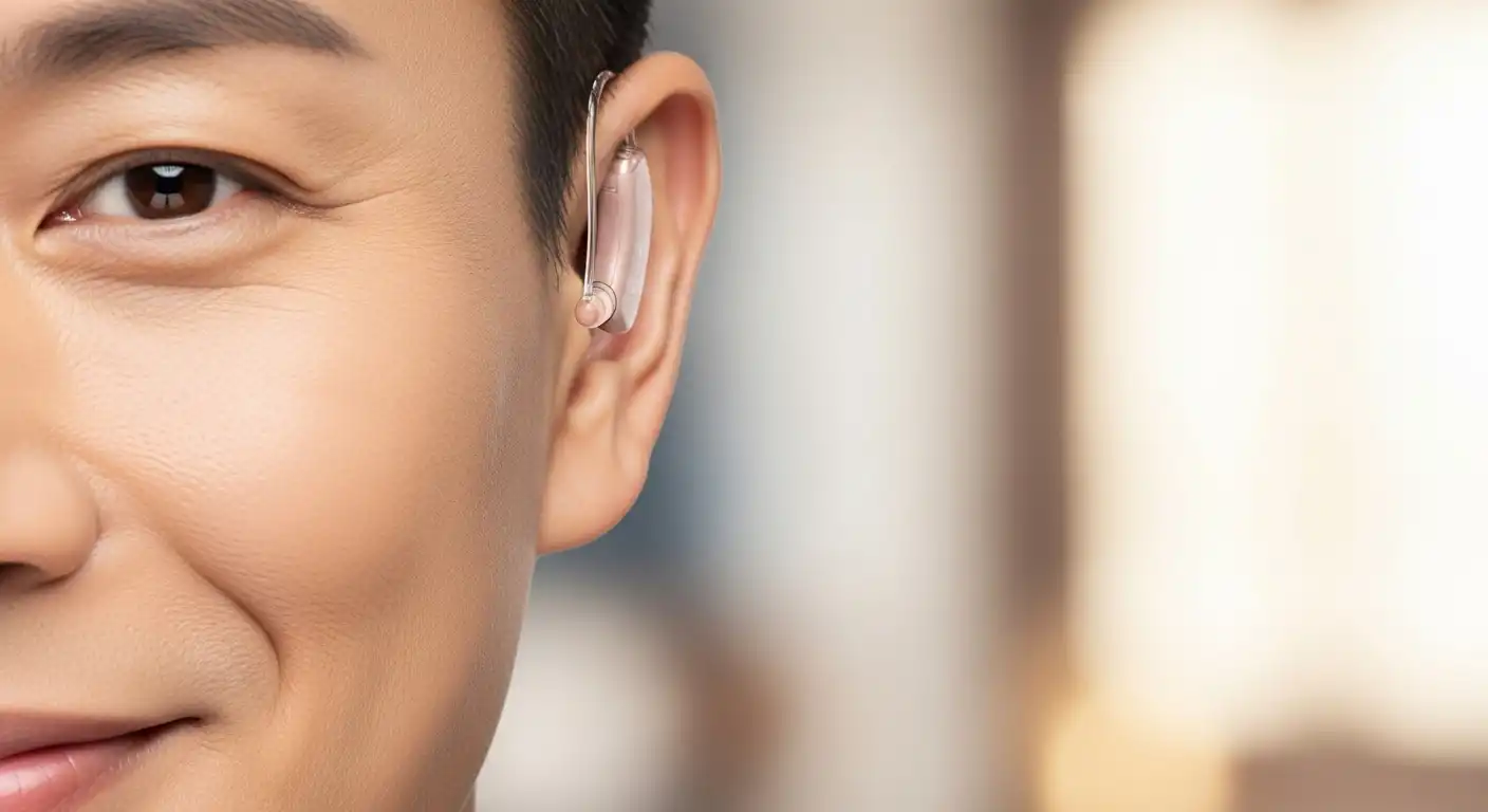 청력 저하, 이젠 고민 끝! 보청기 선택 가이드 7단계로 삶의 질 높이기! 👂✨ 4 청력 저하 보청기 선택을 위해 상담을 받는 아시아인 부부