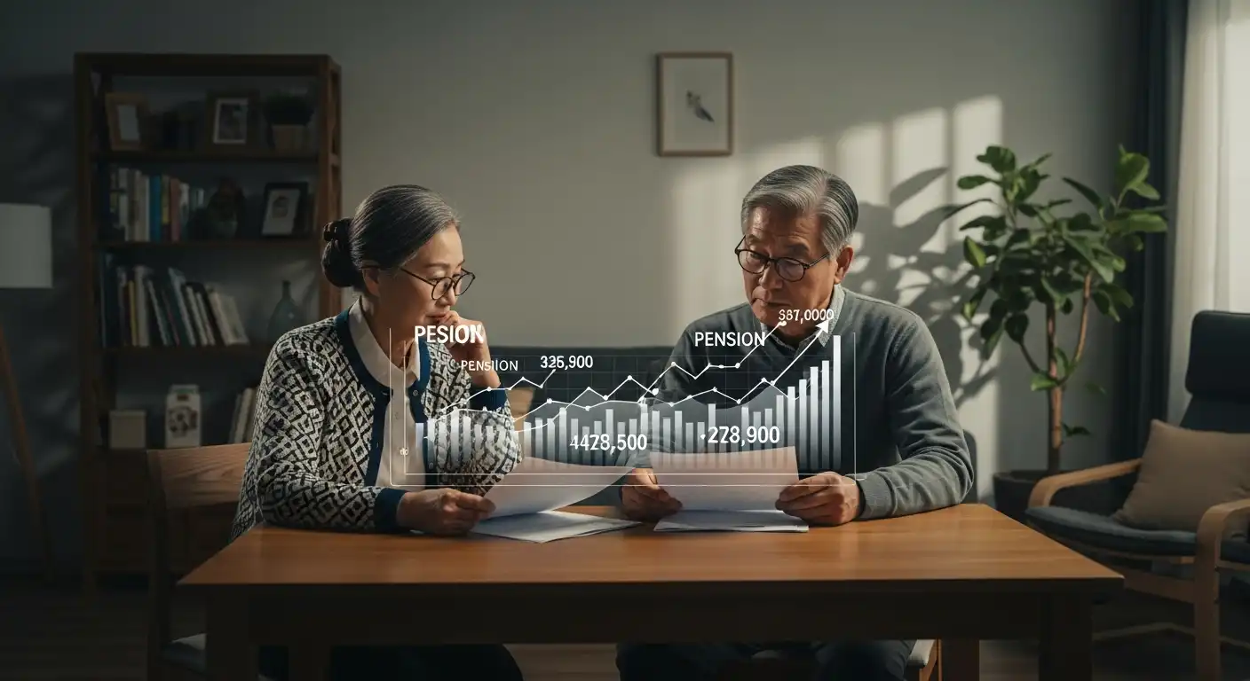 국민연금 분할연금 제도로 이혼 후 노후를 준비하는 한국 여성의 모습