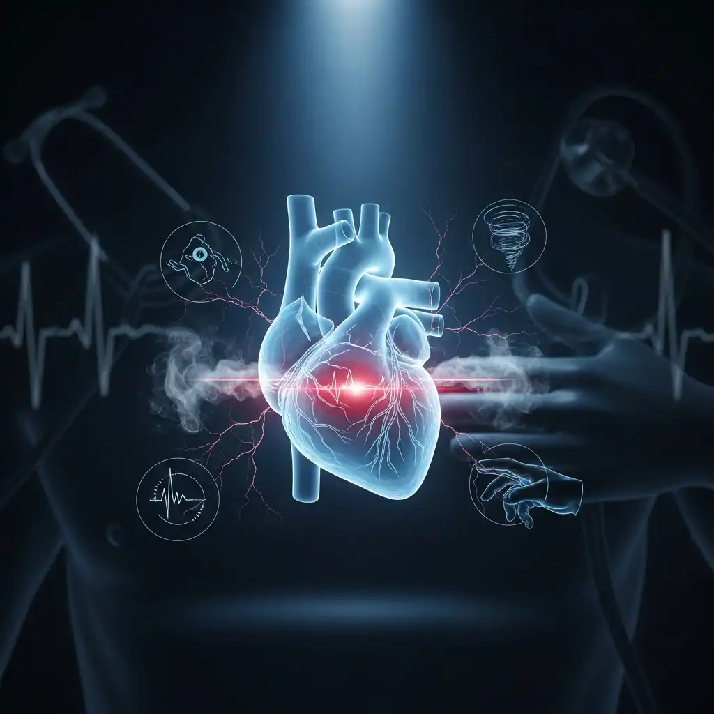 심장병 전조증상을 상징하는 이미지