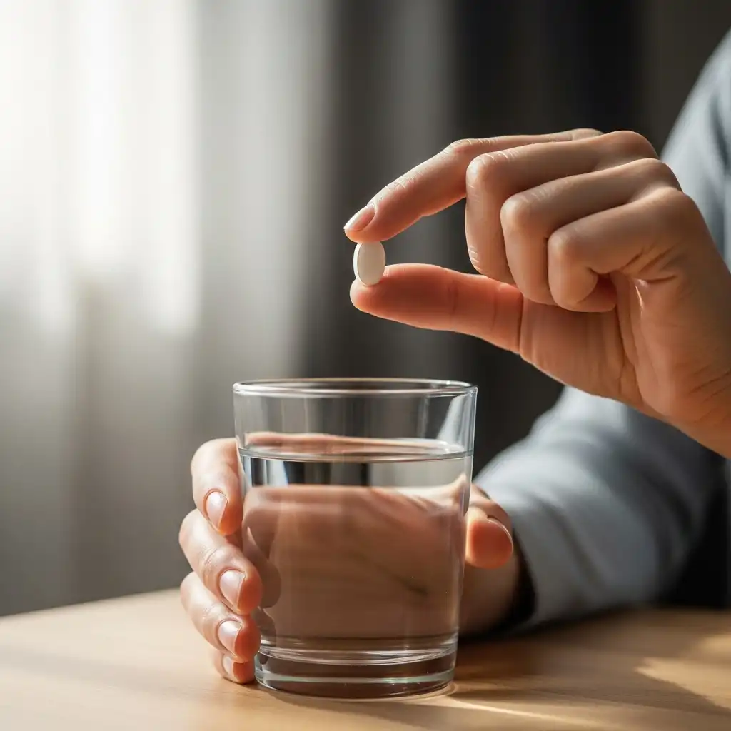 2026년 최신! 고혈압 약 복용법 완벽 가이드와 5가지 생활습관 개선 비법 3 고혈압 약 복용법을 준수하며 약을 복용하는 사람의 모습