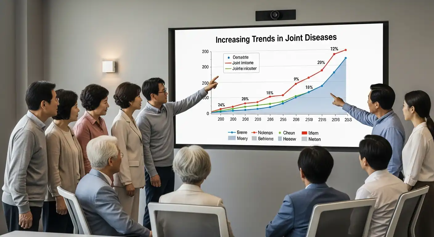최신 통계로 본 한국인의 류마티스 관절염 및 관절 질환 증가 추세