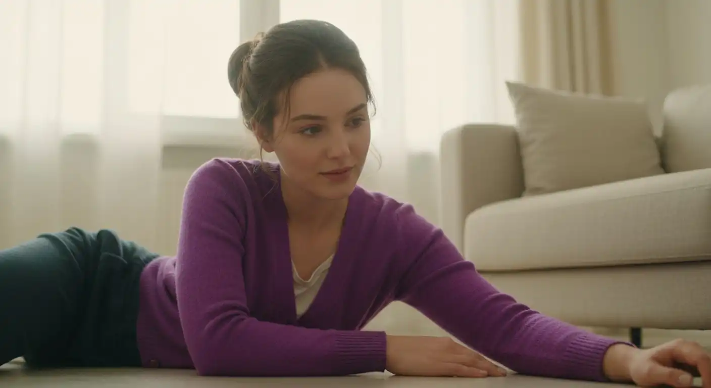 시니어 족저근막염으로 발뒤꿈치 통증을 느끼는 중년 여성