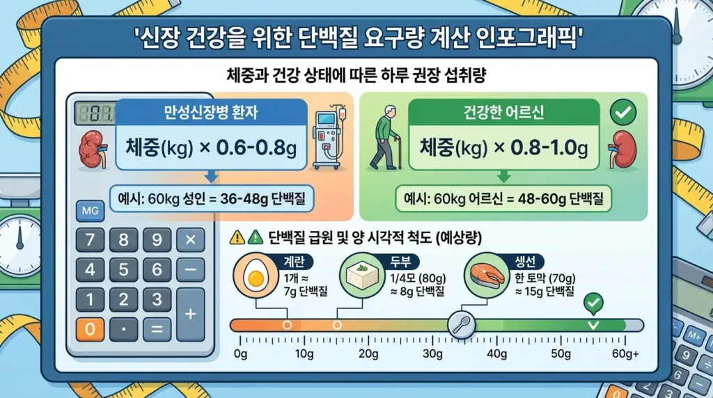 단백질 권장량 계산법