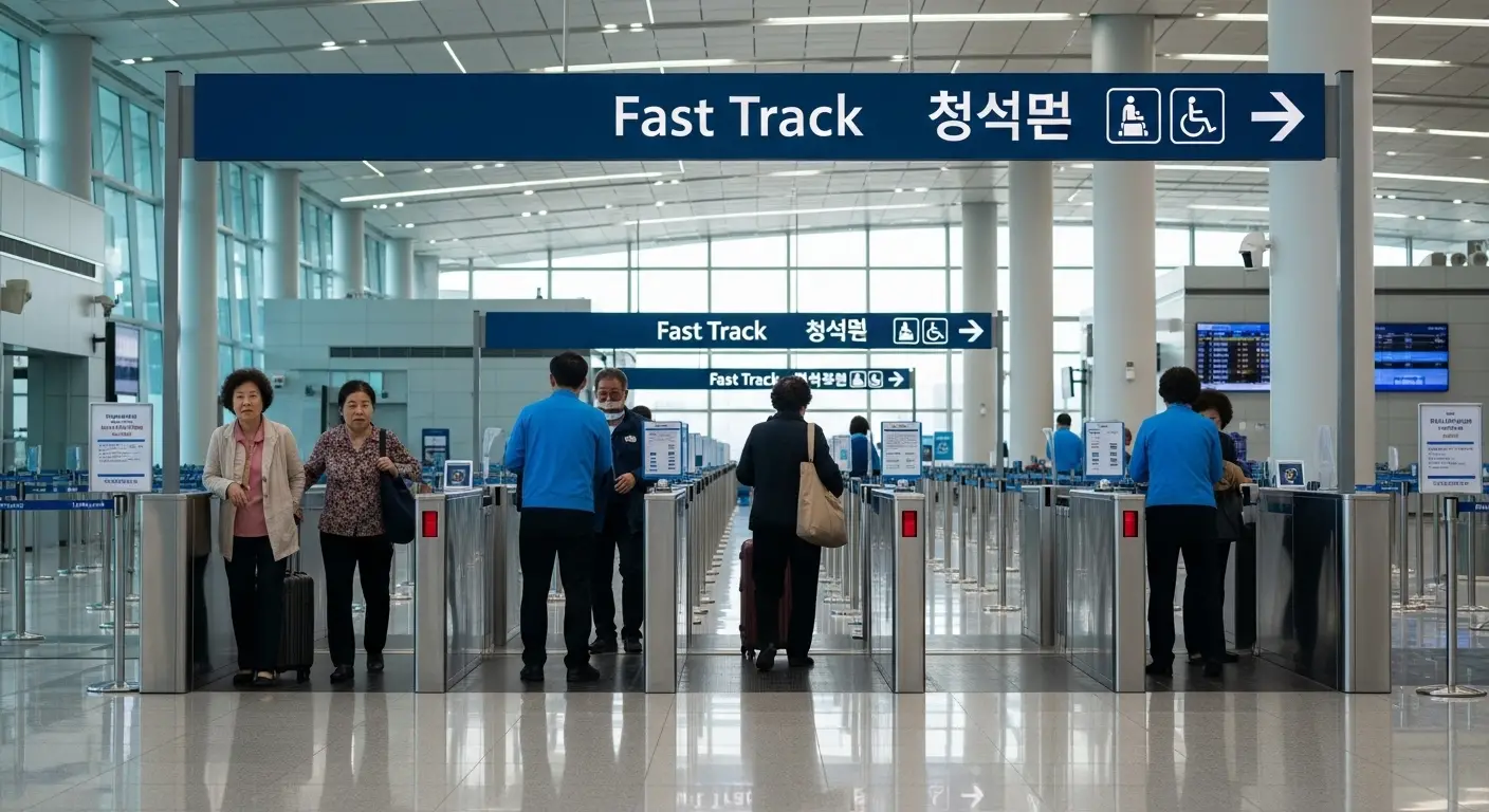 인천공항 교통약자 우대 패스트트랙